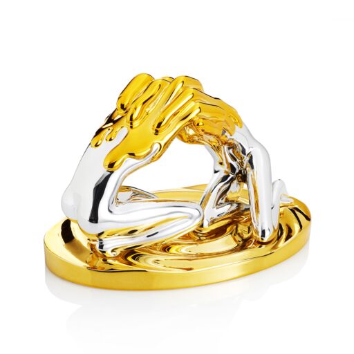 Scultura Abbraccio “Pop” Oro Ottaviani