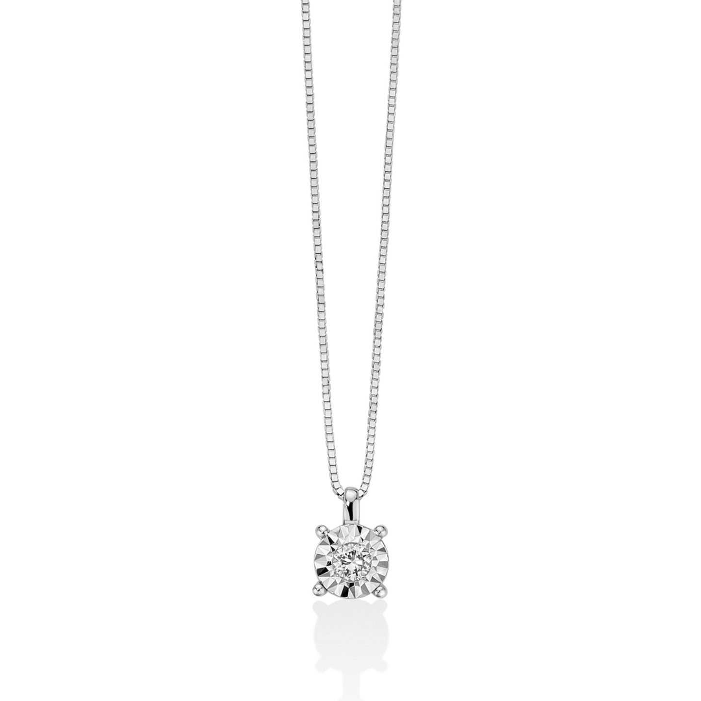 Collier Miluna in oro bianco con diamante